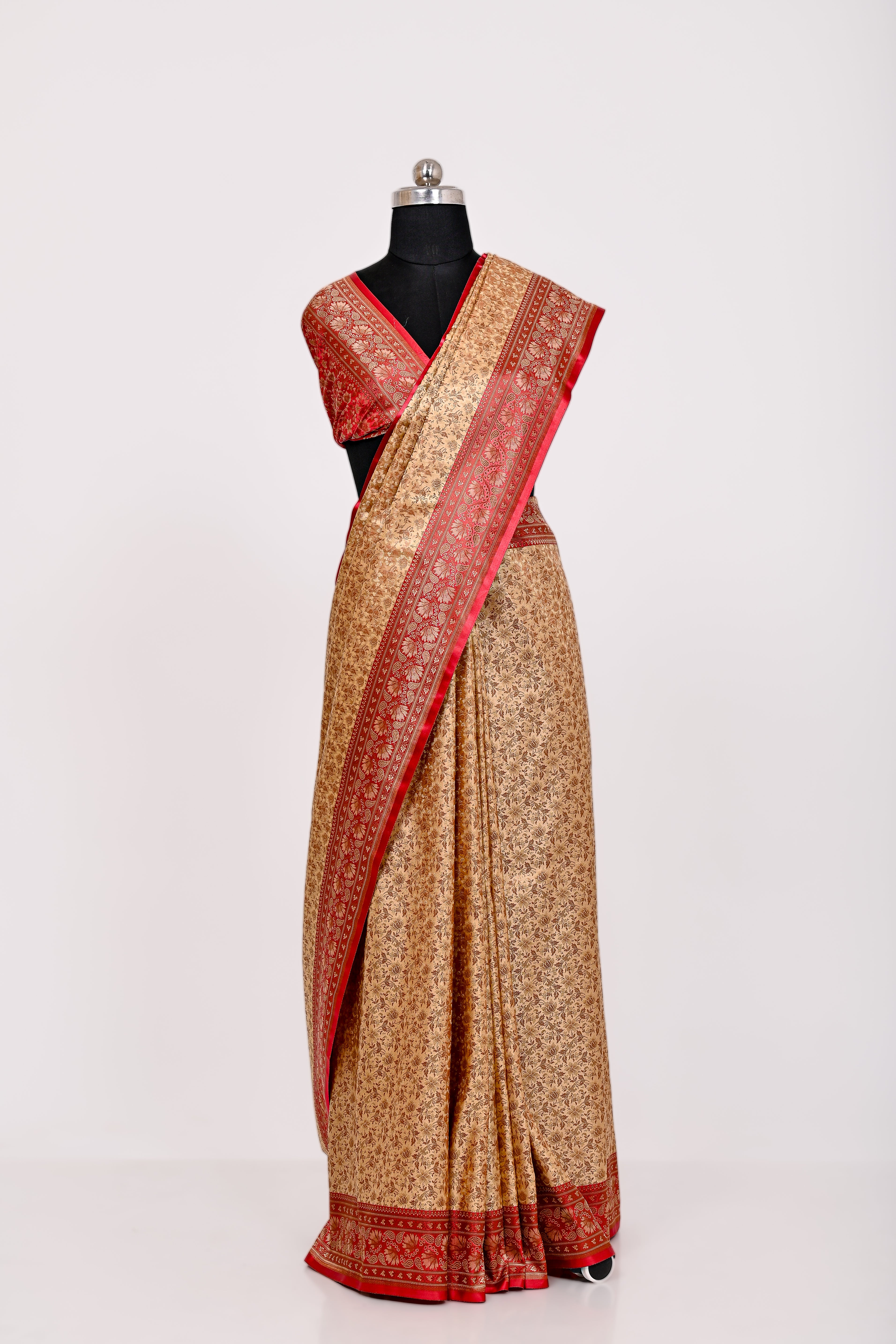 Handloom Tanchuyi Jamevaar Katan Silk Saree