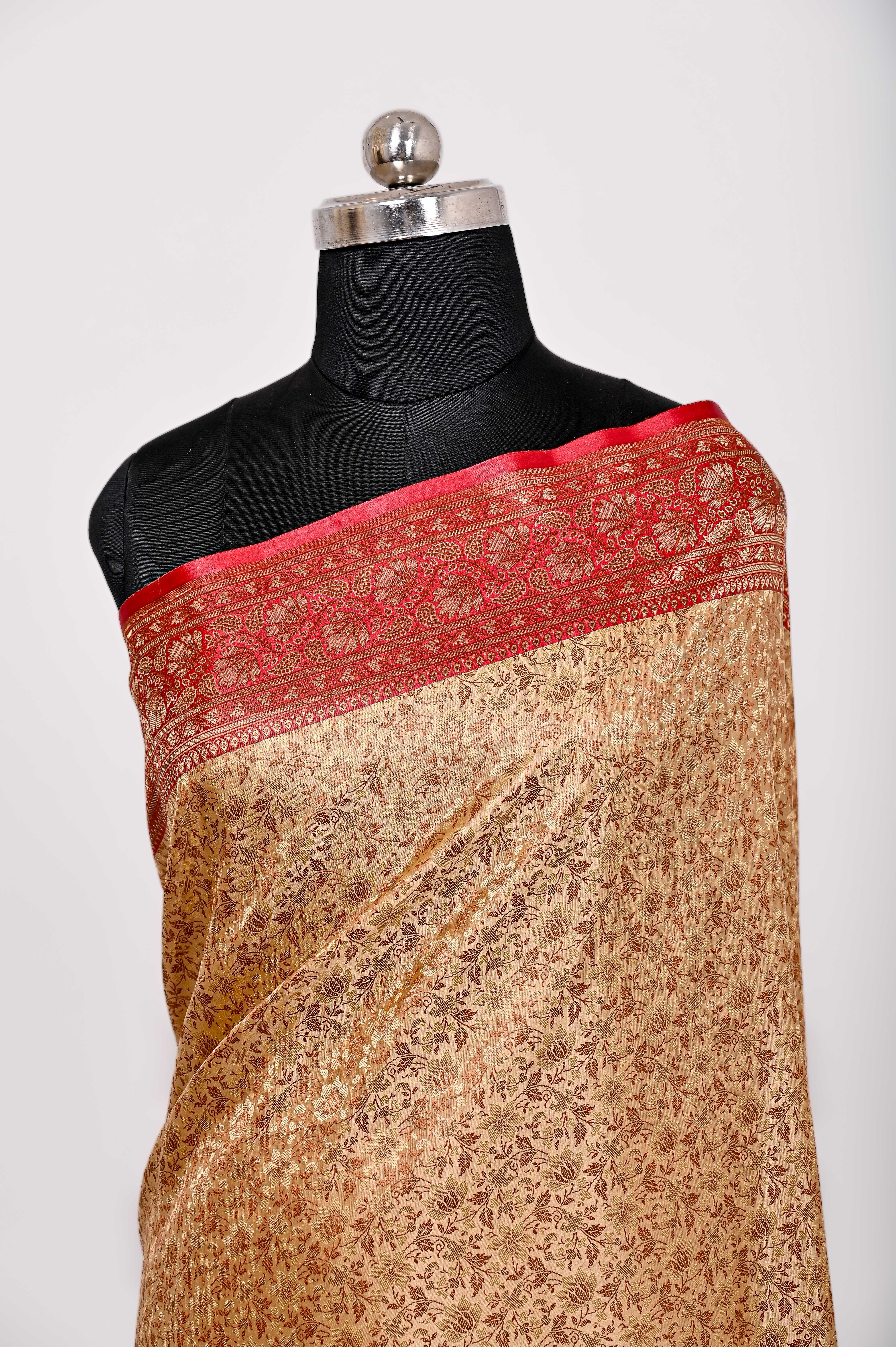 Handloom Tanchuyi Jamevaar Katan Silk Saree