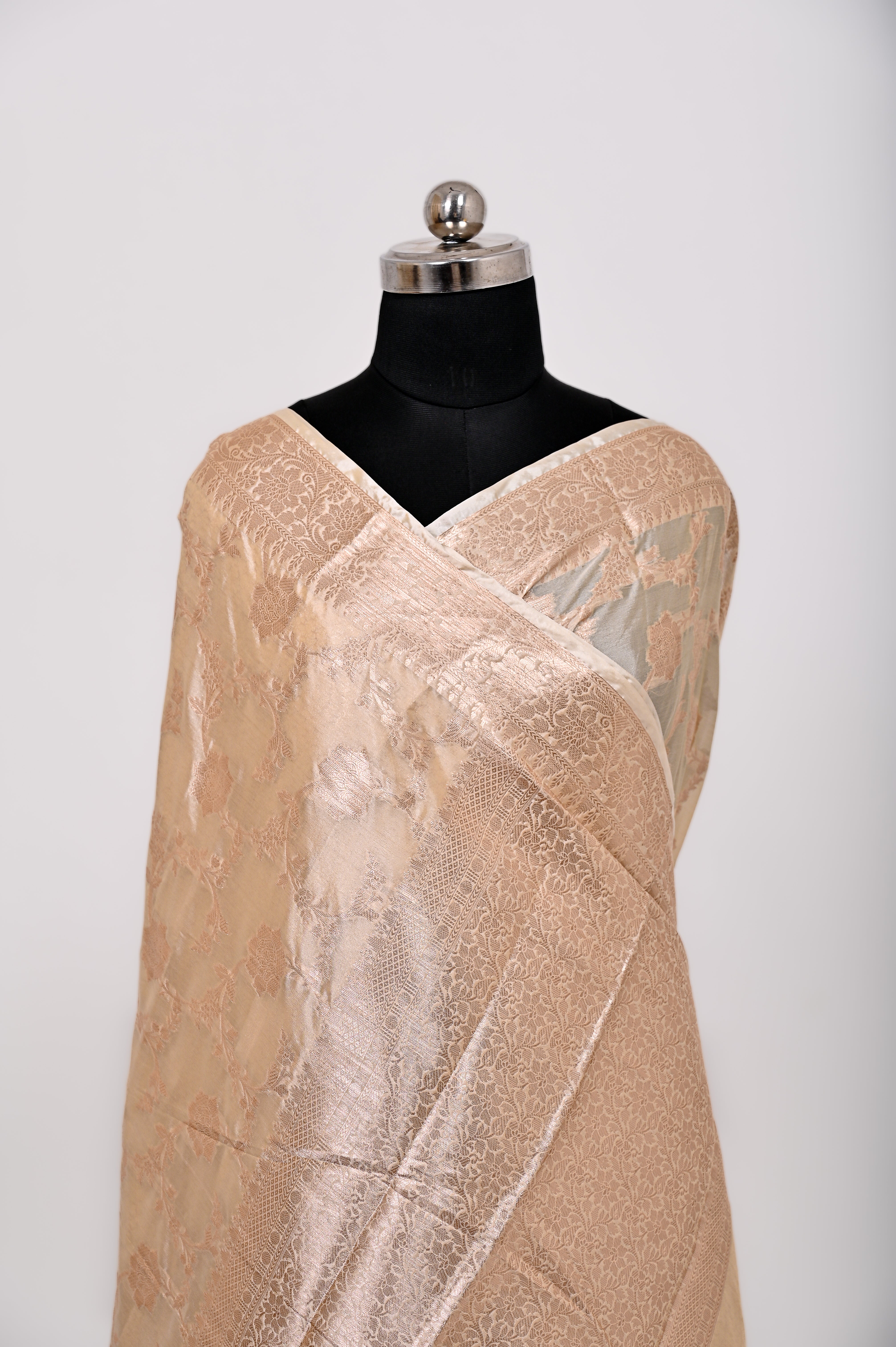 Fancy Paper Soft Silk Handwoven Saree Tasar