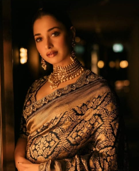 Tamanna Bhatia Inspired Banarsi silk handwoven saree